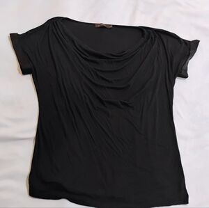 The Limited Elegant Black Drape Blouse